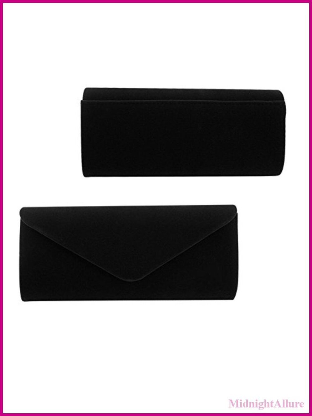 Velvet Clutch Evening Bag with Detachable Chain Strap for Wedding Party - Picture 4 of 6